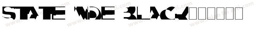 State Wide Black字体转换